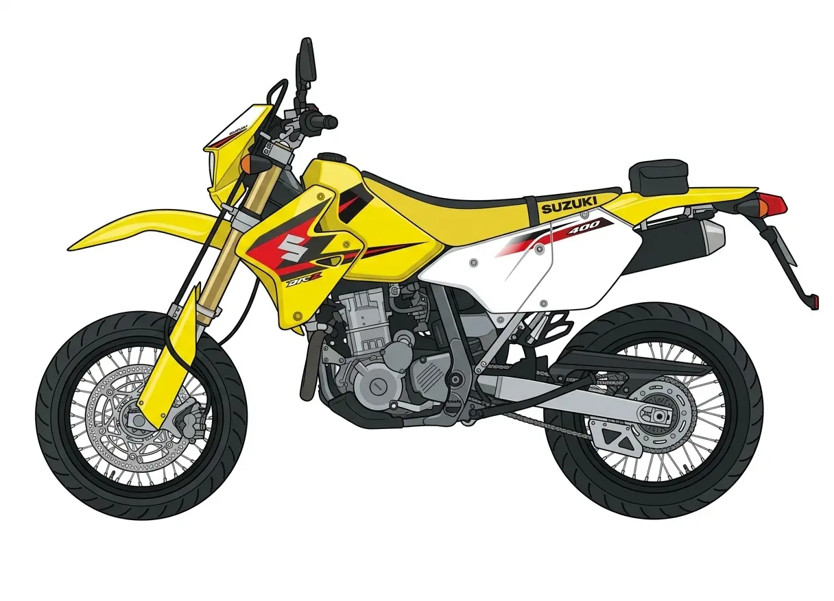 Suzuki DR-Z400SM (2005-) Seat Height and Ergonomics